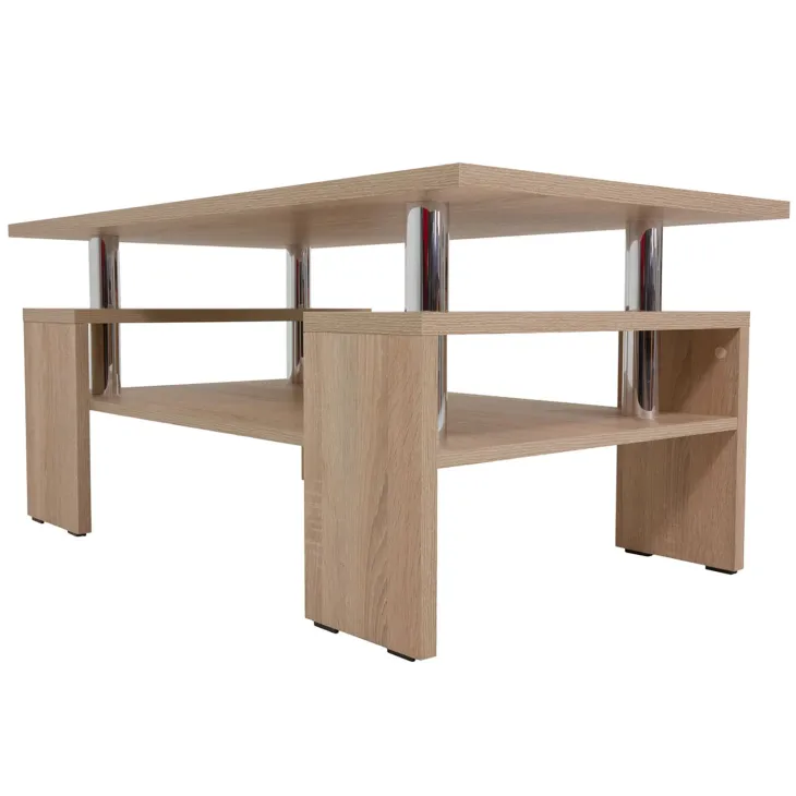 Tavolino da salotto 110x60cm design moderno rovere sonoma Thalena