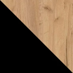 Tavolino da salotto 75x75cm design moderno rovere nero Valeris