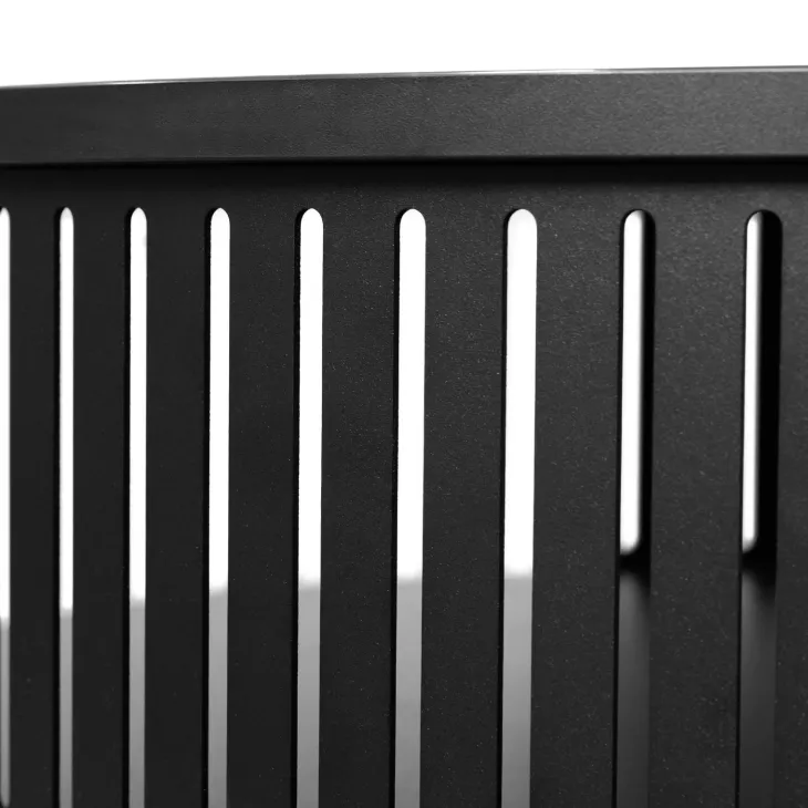Tavolino da salotto 75x75cm design moderno nero Valeris