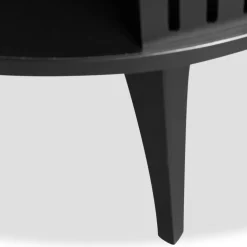 Tavolino da salotto 75x75cm design moderno nero Valeris