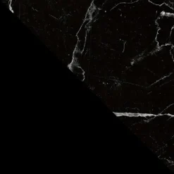 Tavolino da salotto 110x65cm effetto marmo nero Elden