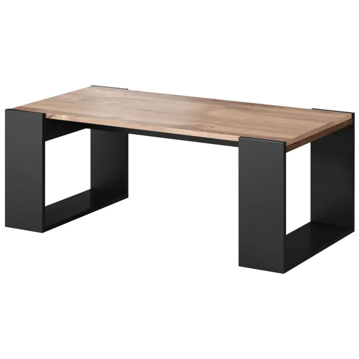 Tavolino da salotto 120x55cm moderno rovere antracite Tampere
