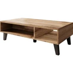 Tavolino da salotto 110x60cm moderno rovere antracite Salisburgo