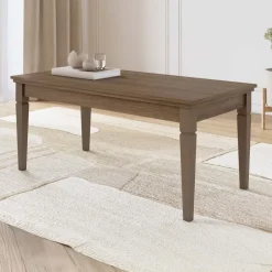 Tavolino da soggiorno rettangolare 110x60cm rovere scuro Texel