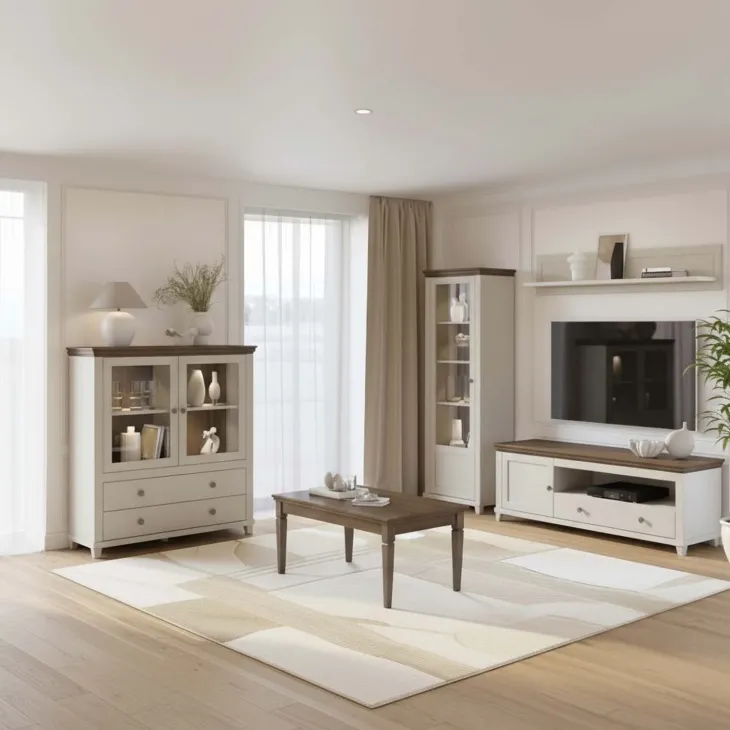 Tavolino da soggiorno rettangolare 110x60cm rovere scuro Texel