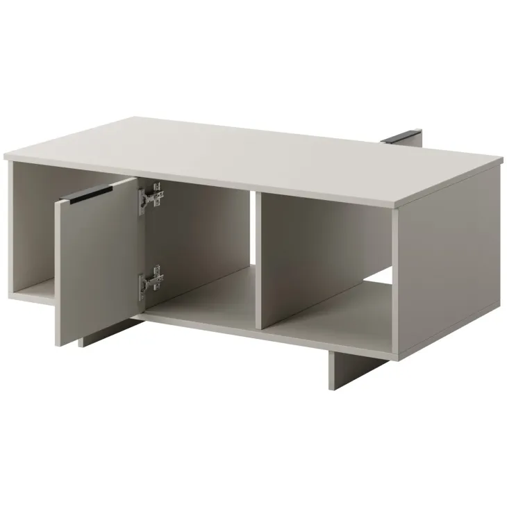 Tavolino soggiorno 100x55cm 2 ante beige cashmere Stone