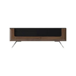 Tavolino 110x65cm da salotto 1 cassetto noce nero lucido Jumbo