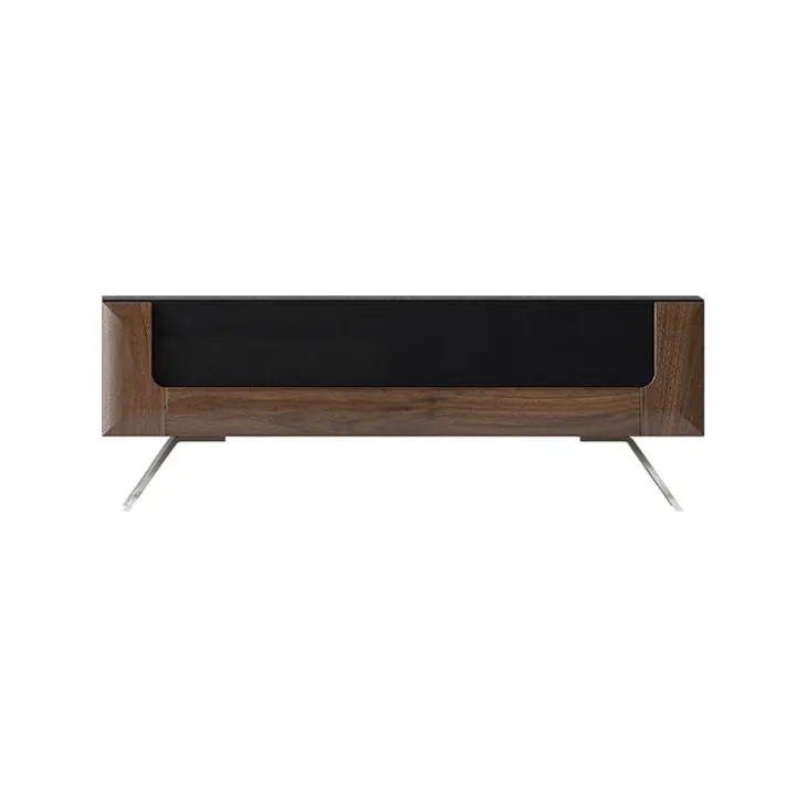 Tavolino 110x65cm da salotto 1 cassetto noce nero lucido Jumbo