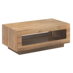Tavolino 110x60cm da salotto rettangolare design rovere Maiorca
