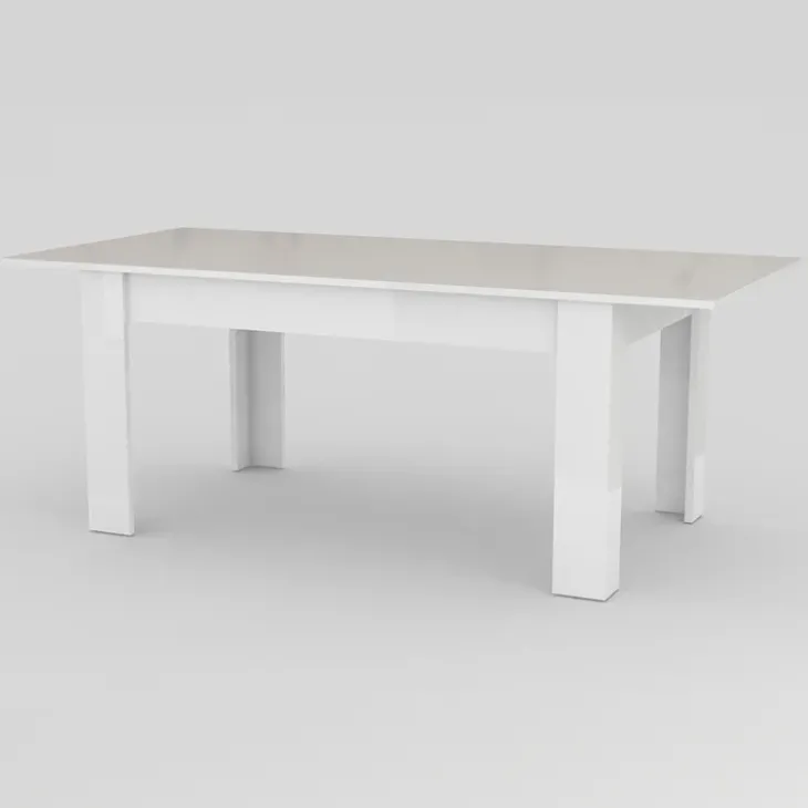 Tavolo allungabile 160-210cm bianco lucido Zenzero