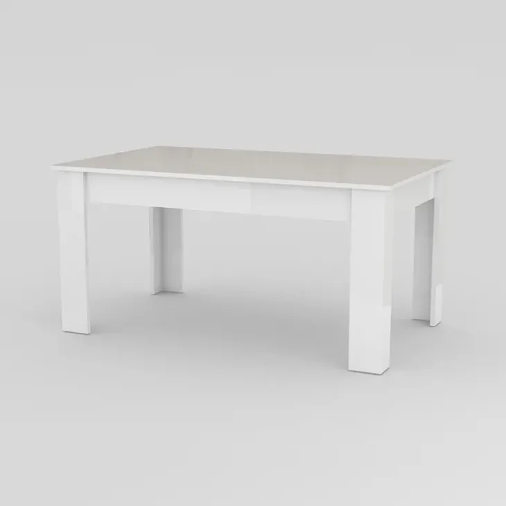 Tavolo allungabile 160-210cm bianco lucido Zenzero