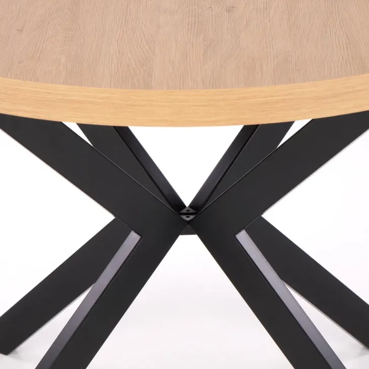 Tavolo allungabile 100/250cm da pranzo rovere dorato nero Agri
