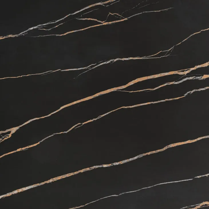 Tavolo allungabile 140/200cm effetto marmo nero rovere scuro Rinaldo