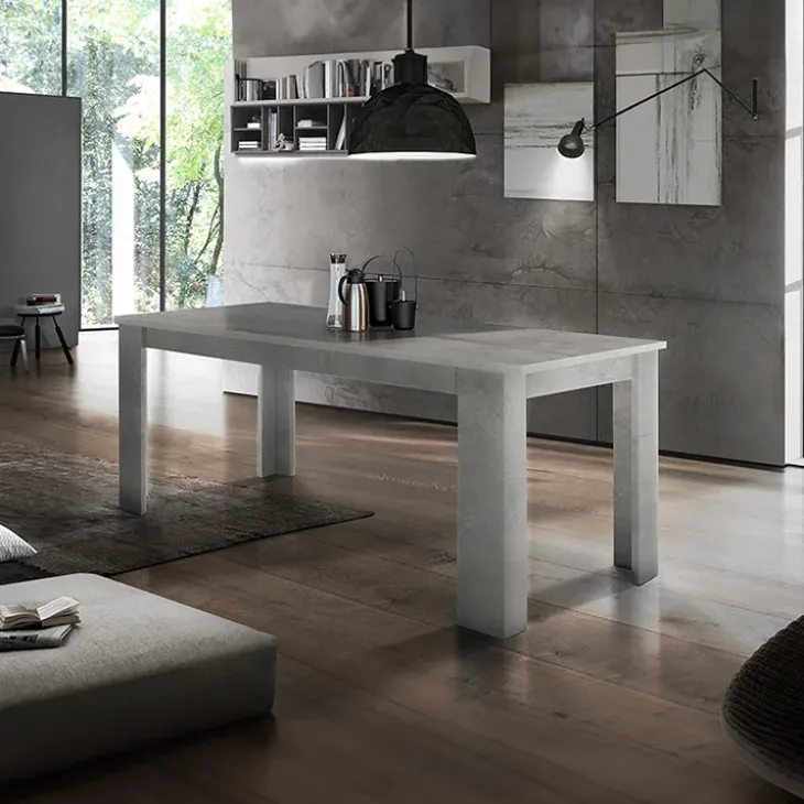 Tavolo allungabile 160-210cm grigio cemento Zenzero