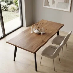 Tavolo allungabile 150/210cm industrial rovere naturale nero Locarno