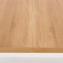 Tavolo allungabile 140/220cm rettangolare rovere nodato bianco Ace