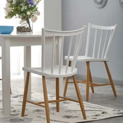 Tavolo allungabile 102/142cm rotondo da pranzo moderno bianco Lucci
