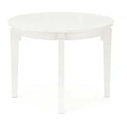 Tavolo allungabile 100/200cm rotondo moderno bianco Robin