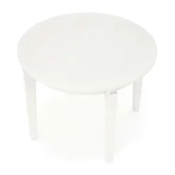 Tavolo allungabile 100/200cm rotondo moderno bianco Robin