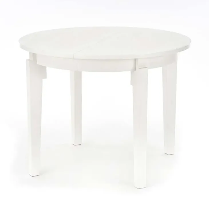 Tavolo allungabile 100/200cm rotondo moderno bianco Robin