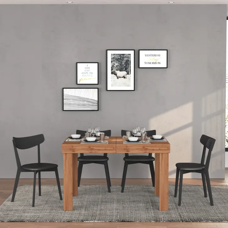 Tavolo allungabile 120-200 cm rovere Block