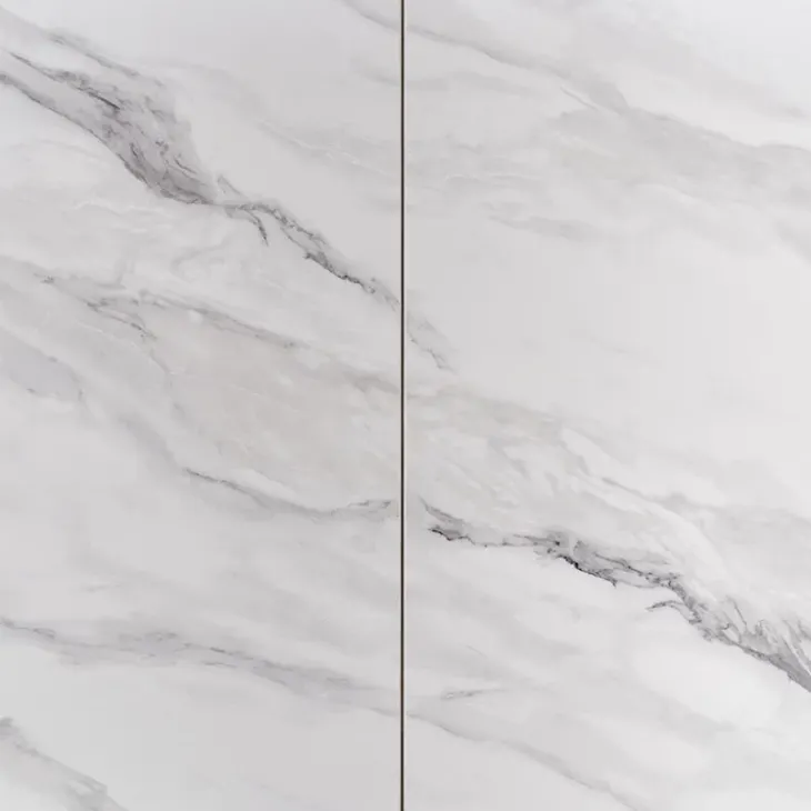 Tavolo allungabile da pranzo 160/220cm bianco grigio chiaro Ignazio
