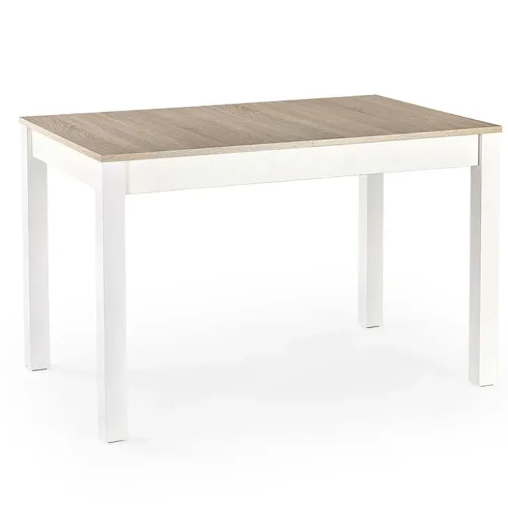 Tavolo allungabile moderno 118/158cm rovere sonoma bianco Iceberg