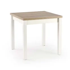 Tavolo allungabile moderno 80/160cm rovere sonoma bianco Akainu