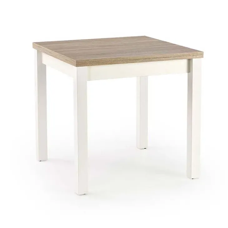 Tavolo allungabile moderno 80/160cm rovere sonoma bianco Akainu