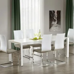 Tavolo allungabile moderno 130/250cm bianco lucido Falco Gihome®