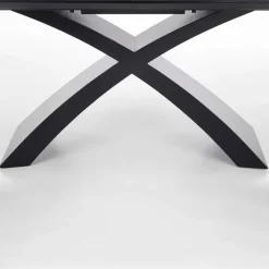 Tavolo allungabile moderno 180/220cm grigio scuro nero Borgia