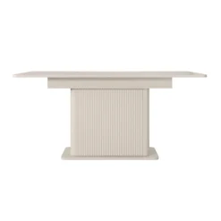 Tavolo allungabile 160/200x90cm rettangolare beige cannettato Ramis