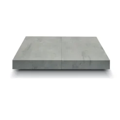 Tavolo 160/250cm allungabile grigio cemento gambe in antracite Hildago