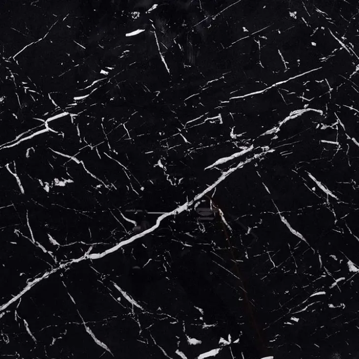 Tavolo 130/180cm allungabile moderno marmo nero Aspen