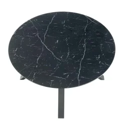 Tavolo 130/180cm allungabile moderno marmo nero Aspen