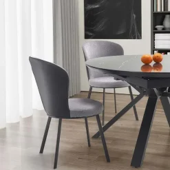 Tavolo 130/180cm allungabile moderno marmo nero Aspen