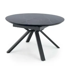 Tavolo 130/180cm allungabile moderno marmo nero Aspen