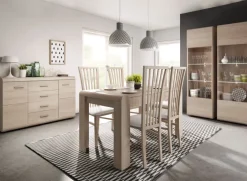 Tavolo 144/184cm allungabile moderno rovere chiaro Alan Gihome®