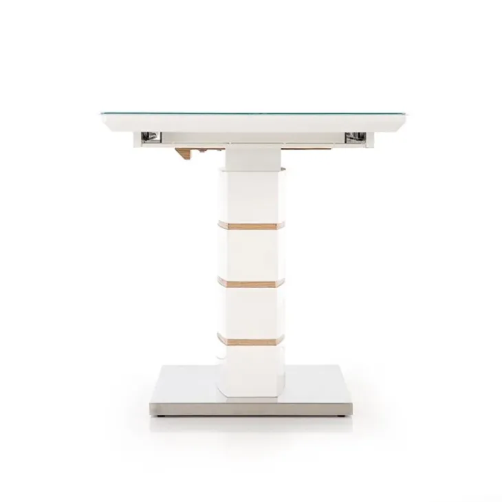 Tavolo 140/180cm allungabile moderno bianco lucido quercia Driade