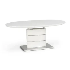 Tavolo 140/180cm allungabile moderna bianco lucido Tamarindo