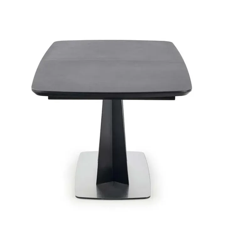 Tavolo 160/220cm allungabile moderno grigio scuro nero Sienna