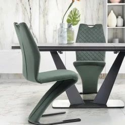 Tavolo 160/220cm allungabile moderno grigio scuro nero Sienna