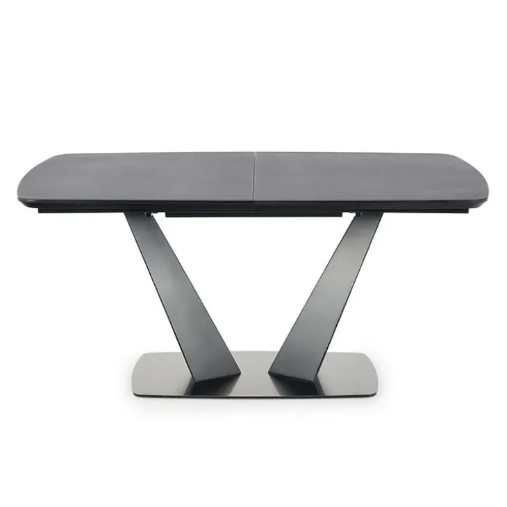 Tavolo 160/220cm allungabile moderno grigio scuro nero Sienna