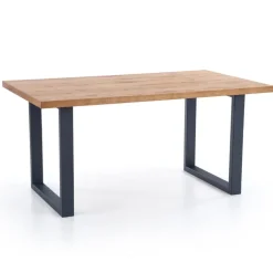 Tavolo 160/250cm allungabile rovere nodato acciaio nero Cardiff