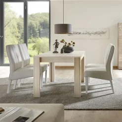 Tavolo 137/185cm da pranzo allungabile moderno rovere samoa Paradise