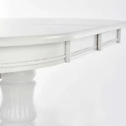 Tavolo 150/190cm da pranzo allungabile moderno bianco lucido Duncan