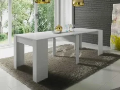 Tavolo consolle allungabile 51/237cm bianco lucido Atalanta