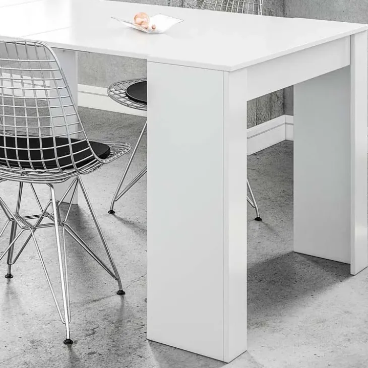 Tavolo consolle allungabile 51/237cm bianco lucido Asia Gihome®