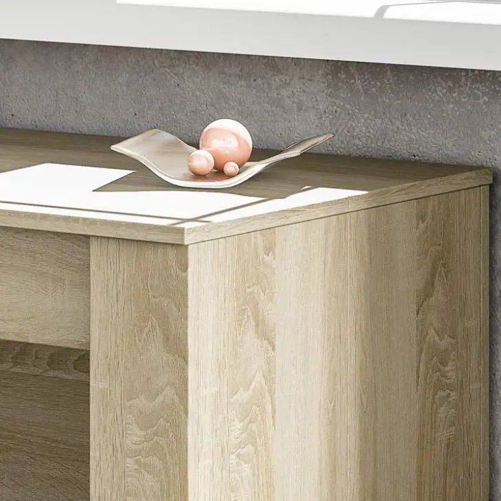 Tavolo consolle allungabile 51/237cm rovere naturale Asia Gihome®