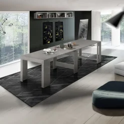 Tavolo consolle allungabile 50-300cm grigio cemento Zenzero